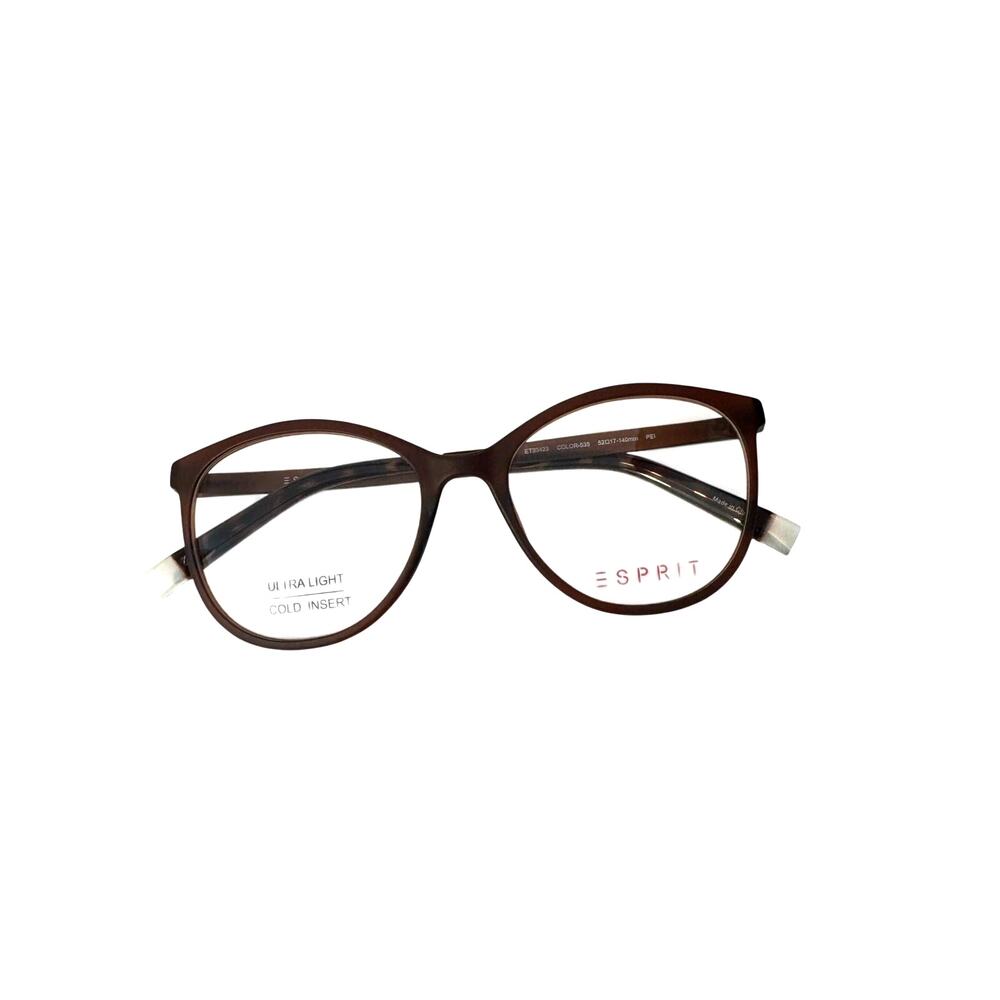 NEW Esprit Eyeglasses Frame Women's ET33423 535 Brown 52-17-140
